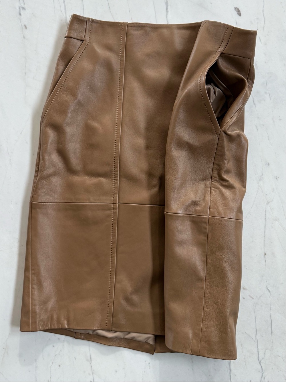 New BOSS Seleni Leather Pencil Skirt - Picture 16 of 16
